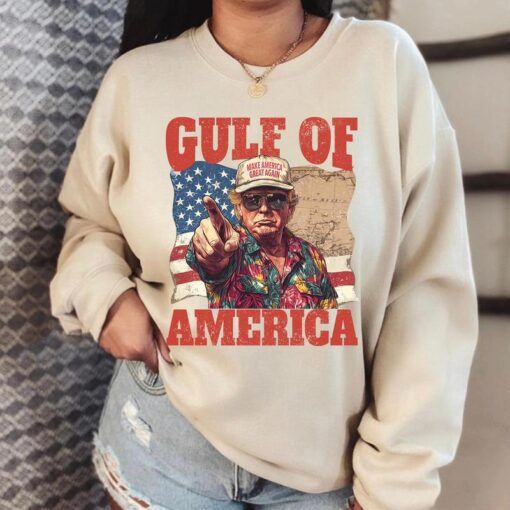 Funny Trump Gulf of America Shirt - A Unique Take on Political Humor