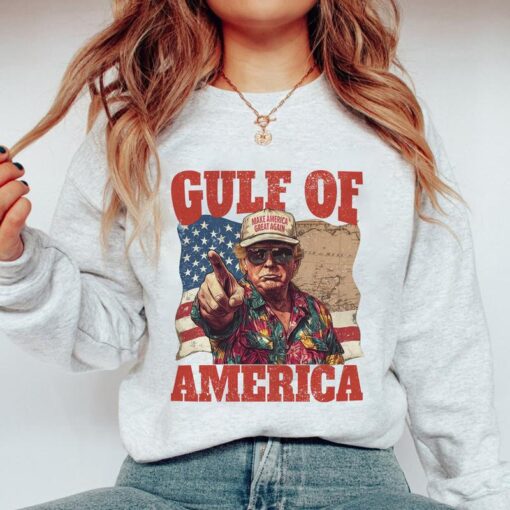 Funny Trump Gulf of America Shirt - A Unique Take on Political Humor