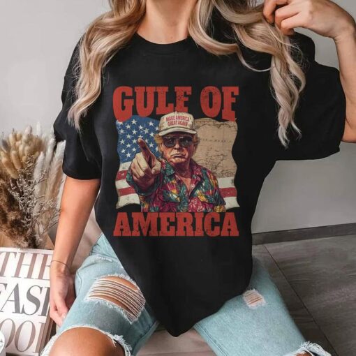 Funny Trump Gulf of America Shirt - A Unique Take on Political Humor