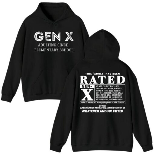 Gen X Vintage Inspired Graphic Tee - "This Adult Has Been Rated" Unisex Shirt
