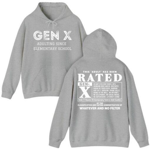 Gen X Vintage Inspired Graphic Tee - "This Adult Has Been Rated" Unisex Shirt