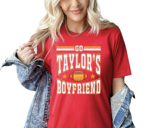 Go Taylor's Boyfriend Game Day Shirt - Cheer for Travis Kelce in Style
