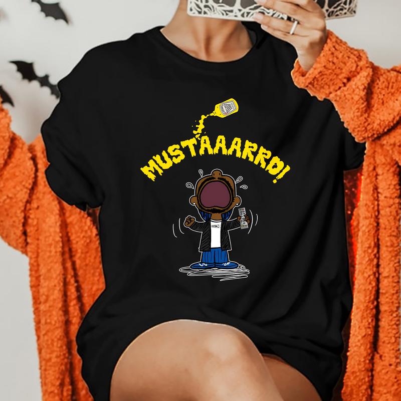 MUSTAAARRD! Playful Mustard-Themed Graphic Tee