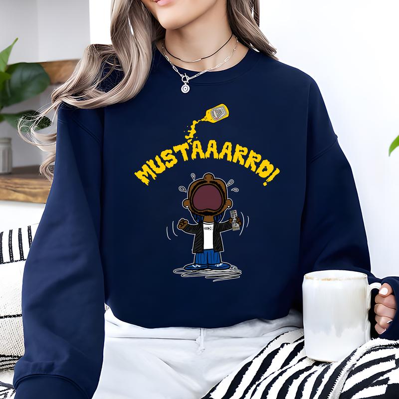 MUSTAAARRD! Playful Mustard-Themed Graphic Tee
