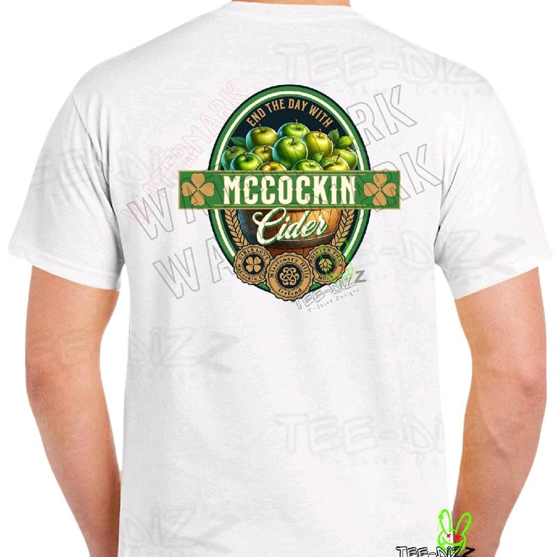 McCockin Cider Funny Men's T-Shirt - Humorous Crewneck Casual Wear