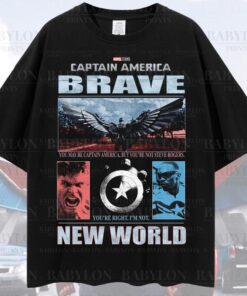 Oversized Sam Wilson Captain America Quote T-Shirt - Vintage Style Red Hulk Superhero Sweatshirt Gift for Marvel Fans