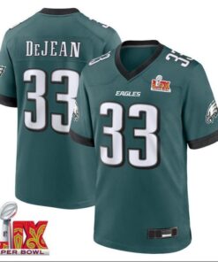 Philadelphia Eagles Cooper DeJean #33 Super Bowl LIX Champions 2025 Jersey - Men's Midnight Green