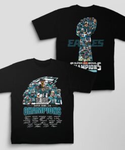 Philadelphia Eagles Super Bowl LII Champions Graphic Tee - Gildan 5000 Heavy Cotton Unisex Shirt