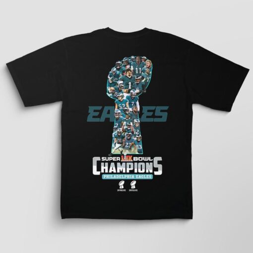 Philadelphia Eagles Super Bowl LII Champions Graphic Tee - Gildan 5000 Heavy Cotton Unisex Shirt