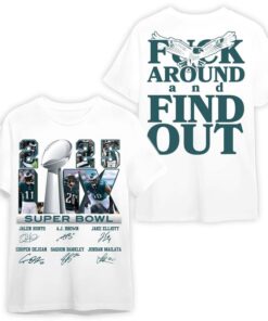 Philly Eagles Super Bowl 2025 "F**K AROUND and FIND OUT" T-Shirt - Gameday Spirit