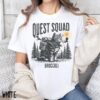 Quest Squad Broccoli Adventure Cat Shirt - Whimsical Gaming Inspired Apparel
