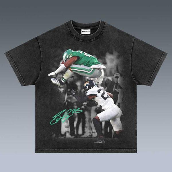 SAQUON BARKLEY ACTION SHIRT | VINTAGE TEE FOR FOOTBALL FANS | GRAPHIC T-SHIRT & HOODIE