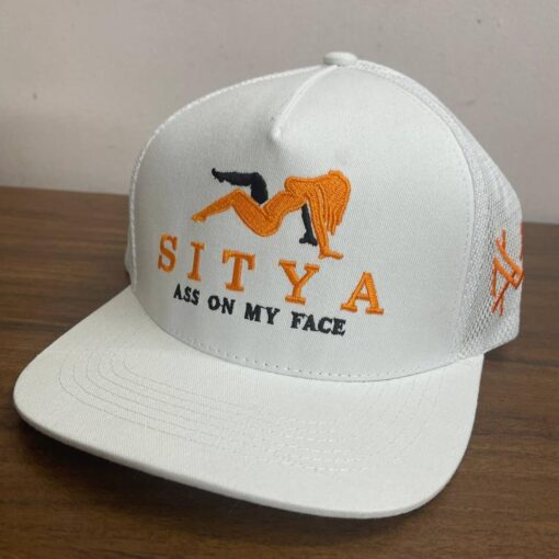 Sitya Trucker Hat - Playful Brown and White Snapback for Unisex Style in 2025
