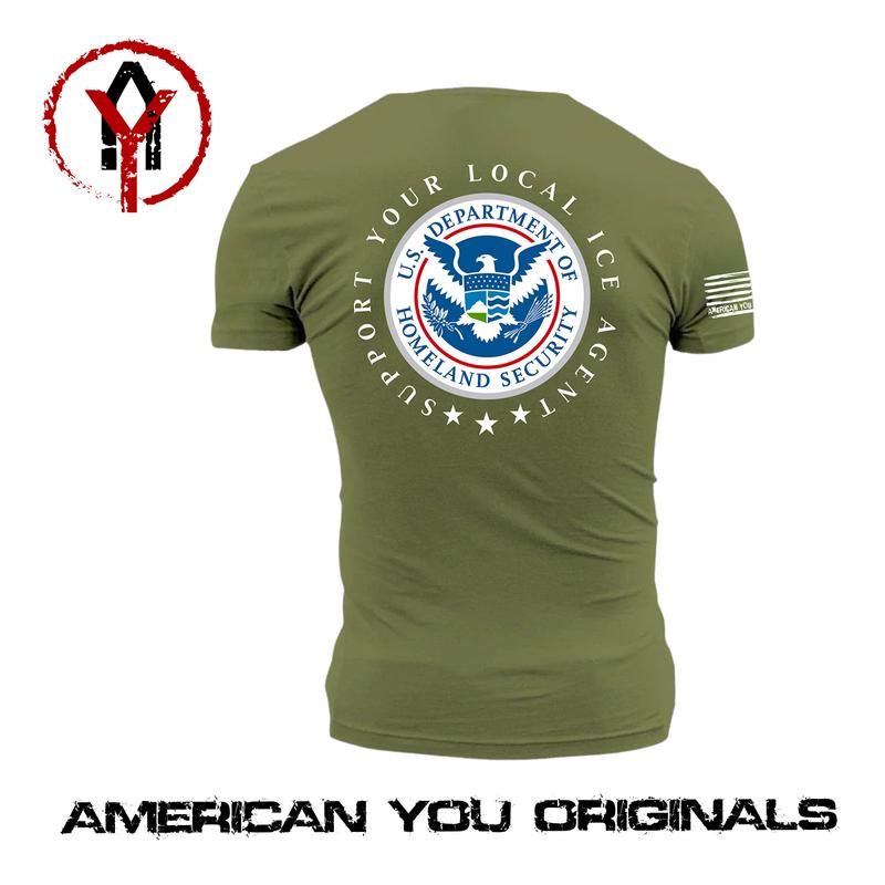 Support Your Local ICE Agent - Patriotic America First Hoodie