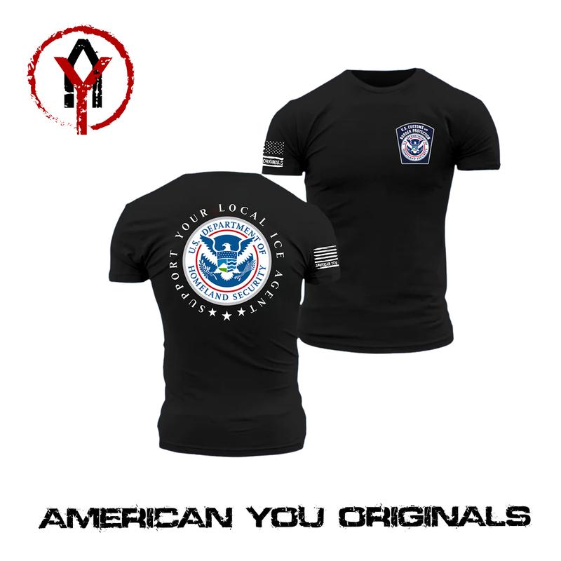 Support Your Local ICE Agent - Patriotic America First Hoodie
