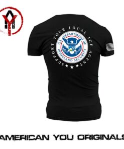 Support Your Local ICE Agent - Patriotic America First Hoodie