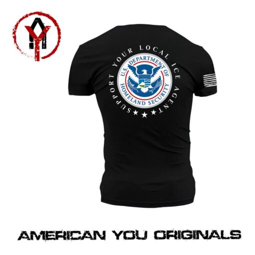 Support Your Local ICE Agent - Patriotic America First Hoodie