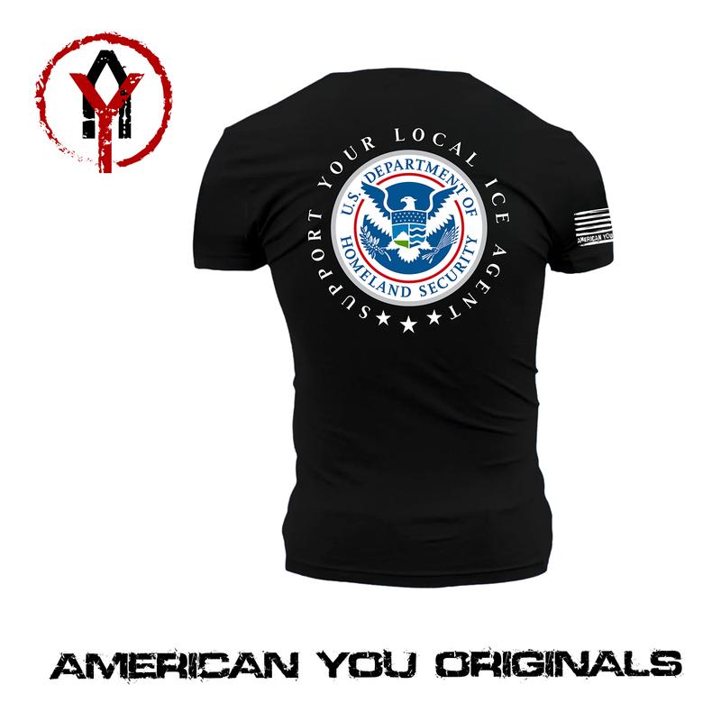 Support Your Local ICE Agent - Patriotic America First Hoodie