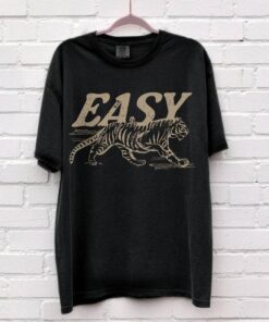 Trendy Easy Tiger Vintage Tee - Retro Festival Oversized T-Shirt