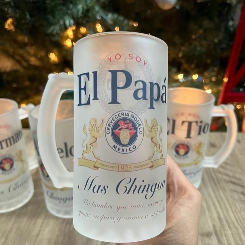 Yo Soy El Papá Mas Chingón - Beer Mug 16oz Drinkware T-Shirt