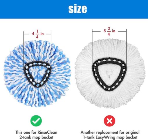 3PC O-Cedar Spin Mop Heads & 2PC Scrub Brush Set - Ultimate Cleaning Solution