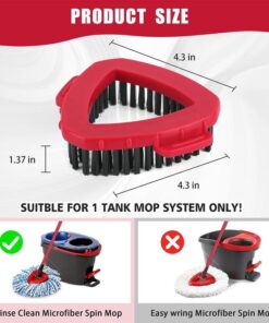 3PC O-Cedar Spin Mop Heads & 2PC Scrub Brush Set - Ultimate Cleaning Solution