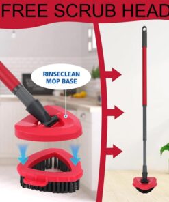 3PC O-Cedar Spin Mop Heads & 2PC Scrub Brush Set - Ultimate Cleaning Solution