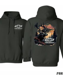 Chevrolet Buck Wear Men's Chevy-Camo Fill Deer Hoodie - Unisex Outdoor Fashion