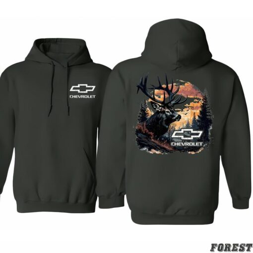 Chevrolet Buck Wear Men's Chevy-Camo Fill Deer Hoodie - Unisex Outdoor Fashion