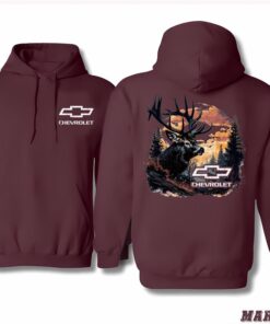 Chevrolet Buck Wear Men's Chevy-Camo Fill Deer Hoodie - Unisex Outdoor Fashion