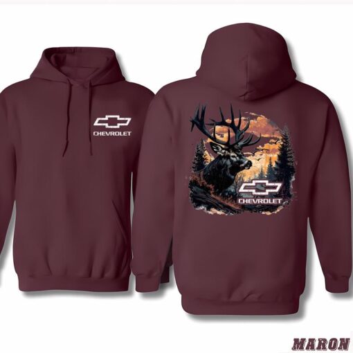 Chevrolet Buck Wear Men's Chevy-Camo Fill Deer Hoodie - Unisex Outdoor Fashion