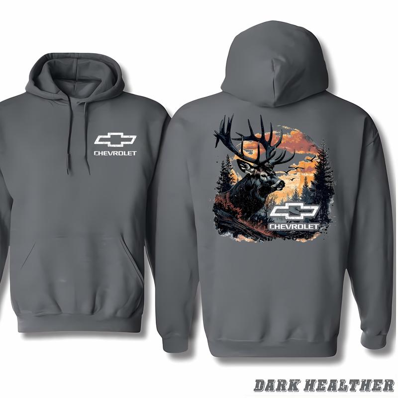 Chevrolet Buck Wear Men's Chevy-Camo Fill Deer Hoodie - Unisex Outdoor Fashion