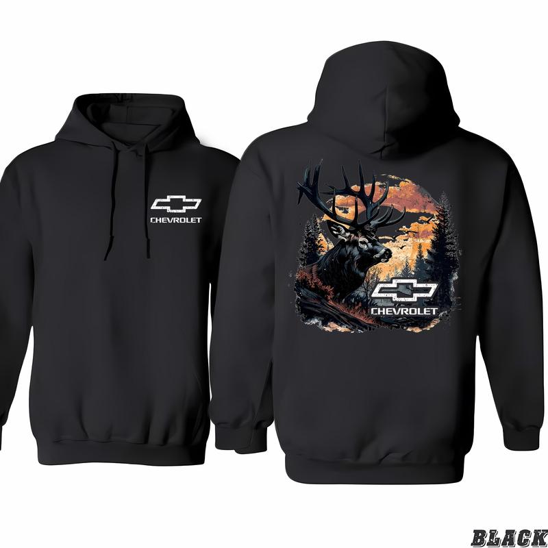 Chevrolet Buck Wear Men's Chevy-Camo Fill Deer Hoodie - Unisex Outdoor Fashion