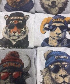 City Spirit Animal Football Sweatshirt - Game Day Pullover for Sports Fans