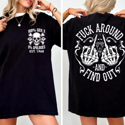 Custom Gen X FAFO T-Shirt – "F*CK AROUND AND FIND OUT" Vintage Inspired Casual Wear