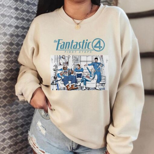 Fantastic Four Casual Fun Shirt - Unique Marvel Sweatshirt for Superhero Fans
