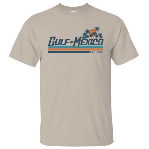 Gulf of Mexico Crewneck T-Shirt - Unisex Cotton Shirt Celebrating the Gulf Coast Lifestyle