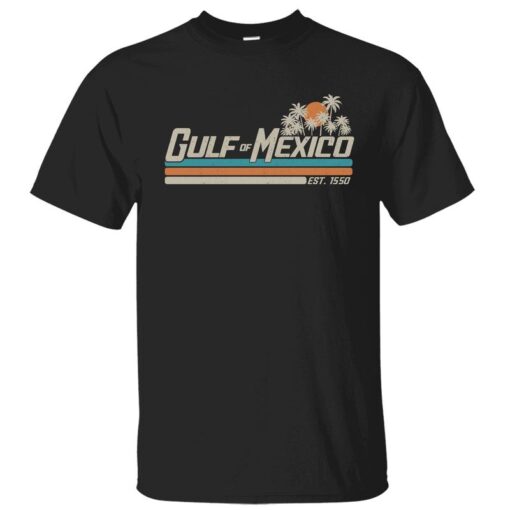 Gulf of Mexico Crewneck T-Shirt - Unisex Cotton Shirt Celebrating the Gulf Coast Lifestyle