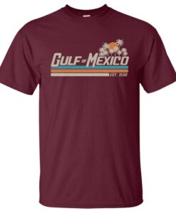 Gulf of Mexico Crewneck T-Shirt - Unisex Cotton Shirt Celebrating the Gulf Coast Lifestyle