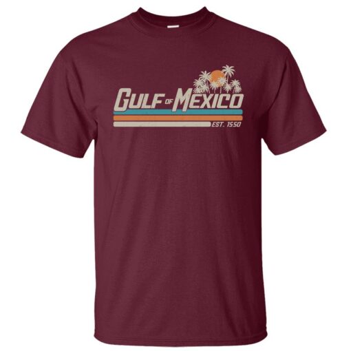 Gulf of Mexico Crewneck T-Shirt - Unisex Cotton Shirt Celebrating the Gulf Coast Lifestyle