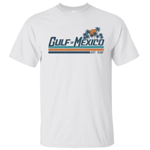 Gulf of Mexico Crewneck T-Shirt - Unisex Cotton Shirt Celebrating the Gulf Coast Lifestyle