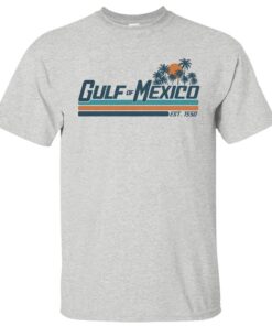 Gulf of Mexico Crewneck T-Shirt - Unisex Cotton Shirt Celebrating the Gulf Coast Lifestyle