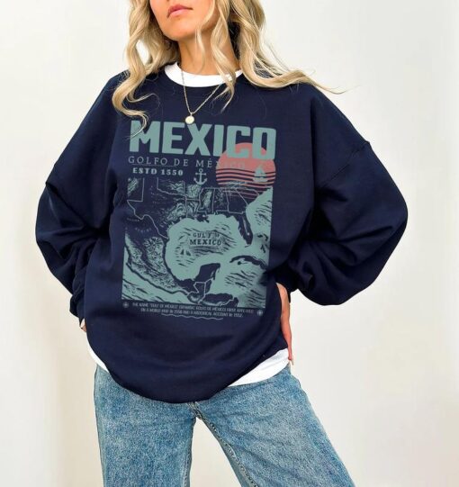 Gulf of Mexico Retro Vintage Art Shirt – Golfo de México 1550 Unisex Tee