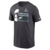 Men's Philadelphia Eagles Nike Anthracite Super Bowl LIX Champions T-Shirt - Locker Room Trophy Collection