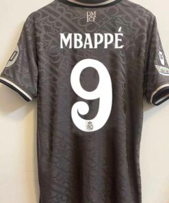 Real Madrid 24-25 Away Jersey with Mbappé & Bellingham - Second Fans Edition