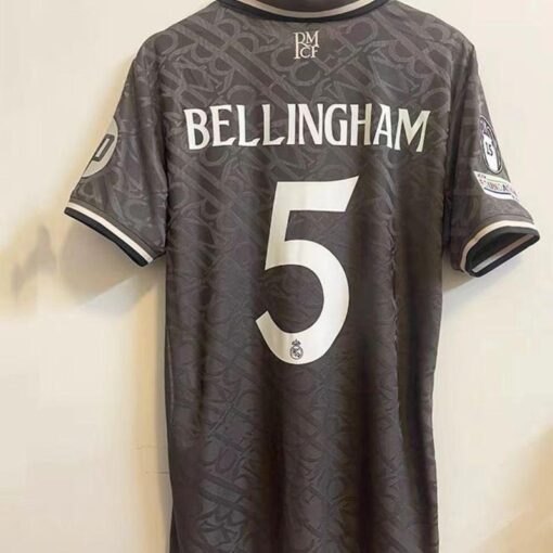 Real Madrid 24-25 Away Jersey with Mbappé & Bellingham - Second Fans Edition