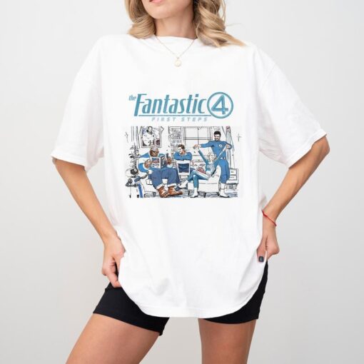 The Fantastic Four First Steps Shirt - Celebrate the Orignial Adventures of Marvel's Superheroes