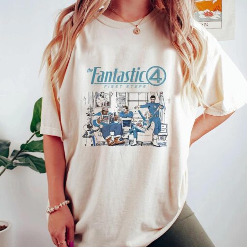 The Fantastic Four First Steps Shirt - Celebrate the Orignial Adventures of Marvel's Superheroes