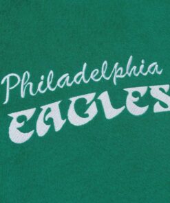 Vintage Green Philadelphia Eagles Varsity Jacket Inspired by Princess Diana