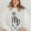Virgo Floral Astrology Sweatshirt - Horoscope and Zodiac Sign Lover Gift